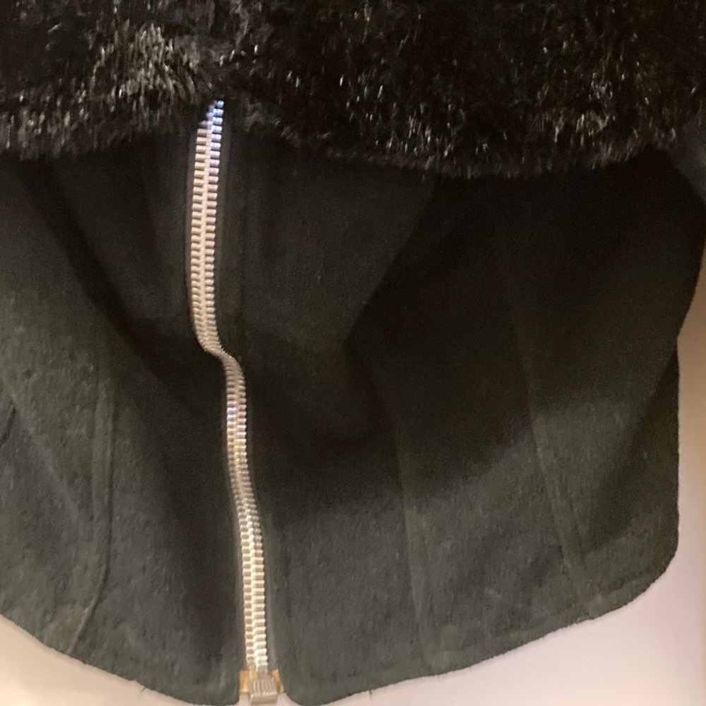 Paris company, Tamway black flax fur sweater. It is USA size 8, runs small - Picture 6 of 8
